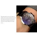 【3C VictoryEagle】Men's Big Dial Leather Strap Waterproof Quartz Watch. 