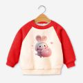 Girls' sweatshirt autumn and winter clothes 2023 new baby girl foreign style long sleeve top clothes children's autumn clothes big children's base shirt.