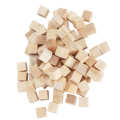 Liu Xing 100Pcs Wooden Cubes Pine Square Blank Blocks for DIY Craft Early Childhood Puzzle Toy 10mm.