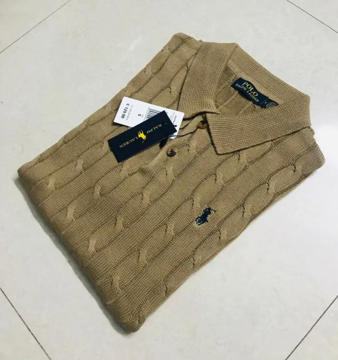 Ralph%20Lauren%20Cable-Knit%20Cotton%20Polo%20Sweater%20%E2%80%93%20Beige%20-%20Image%203
