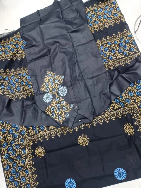Occasional%20Dress/Couple%20Set/Matching%20Dress/Traditionally%20Dress/Sari%20And%20Panjabi-%20Block%20Print%20Saree%20&%20Panjabi%20-%20Sharee%20For%20Women%20-%20Image%206