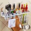 New Kitchen Good Helper Utensils Aluminum Storage Rack Organizer. 