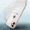 Hontinga for Realme C33 Back Cover Luxury 6D Plating Maple Leaf Side Pattern Case Soft Silicone Square Phone Cases. 