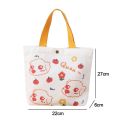 Fashion Work Pouch Shopping Bag Cartoon Print Girl Handbag Schoolbag Shoulder Bag Canvas Tote Bag. 