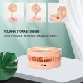 Foldable Table Fan USB Charging Desktop Cooling Fan Retractable Mute Electric Fan Air Cooler Remote Control Fan for Home Office. 
