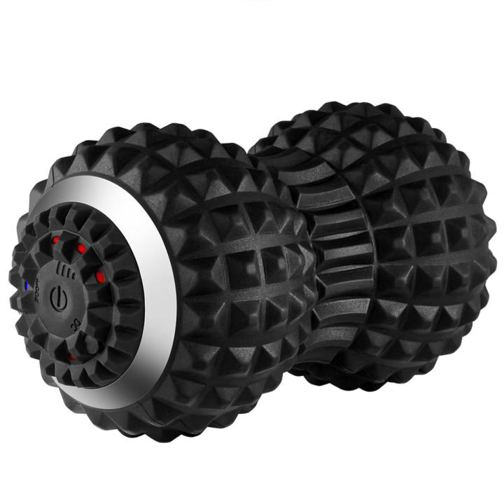 Electric Massage Ball Peanut Gym Yoga Roller Vibrating Lacrosse Ball Muscle Pain Relief Deep Tissue Massager Rechargeable
