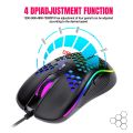Redthunder D110 Wired Gaming Mouse, RGB Backlight, Lightweight 7200 DPI Honeycomb Optical Mouse For PC MAC PS5 Xbox Gamer. 