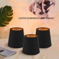 Small Lamp Shade Set of 3 Chandelier Shade Small Lamp Shade Clip for Candelabra Bulbs Table Chandelier Wall Lamp. 