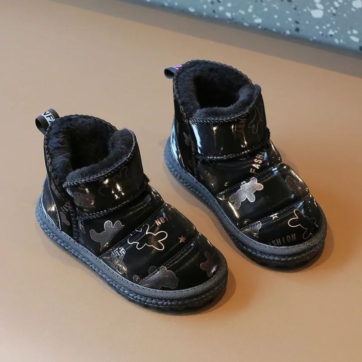 Babys%20Girls%20Warm%20Winter%20Snow%20Boots%20Children's%20Plush%20Ankle%20Boots%20Kids%20Thickened%20Cotton%20Shoes%20Girls%20Waterproof%20Non-slip%20Boots%20-%20Image%204