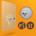05PCS/10PCS/20PCS 8mm Screw Hooks with Nut Self Adhesive Hanging Holder Shelf Rack Mounted Photo Picture Wall Free Drill Kitchen Bathroom Decor.