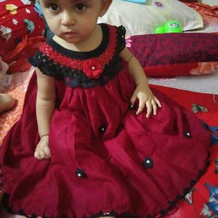 Baby girls fashionable beautiful kushi kata frock