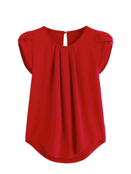 Women's%20Blouse%20Tops%20for%20plus%20Woman%20Blouse%20Casual%20Short%20Sleeve%20Women's%20Blouses%20-%20Image%202