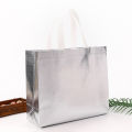 Amazon Currency Rose Gold Laser Bag Spot Hot Pressed Color Printing Laser Aluminized Film Clothing Shopping Non Woven Bag. 