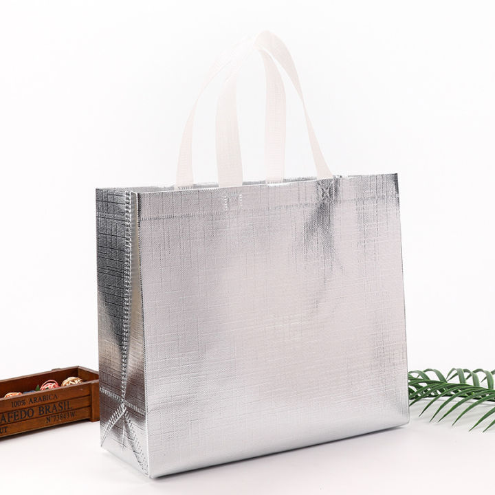 Amazon%20Currency%20Rose%20Gold%20Laser%20Bag%20Spot%20Hot%20Pressed%20Color%20Printing%20Laser%20Aluminized%20Film%20Clothing%20Shopping%20Non%20Woven%20Bag%20-%20Image%202