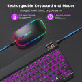 【Must-Have Style】 Mini Keyboard RGB Keyboard 10 inch Backlit Keyboard Backlight Touchpad Keyboard for IOS Android Windows. 