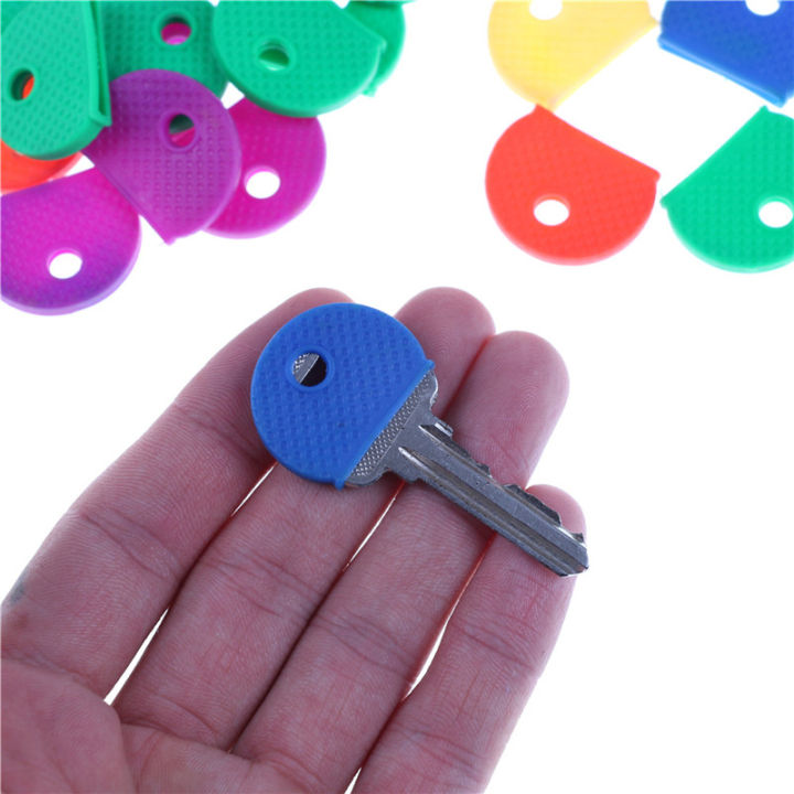 10/24pcs%20Key%20Top%20Cover%20Head/Caps/Tags/Label%20ID%20Markers%20Mixed%20Toppers%20Silicone%20Coding%20Colorful%20Key%20Identifier%20Cover%20Keyring%20Rings%20-%20Image%204