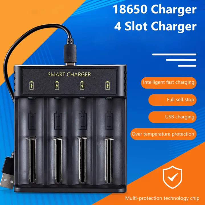DC%205V%202A%20Battery%20Charger%20with%20USB%20Cable%204%20Slots%20Fast%20Charge%20Universal%20for%2010440/14500/14650/16340%20for%20Flashlight%20Camera%20Doorbell%20-%20Image%202
