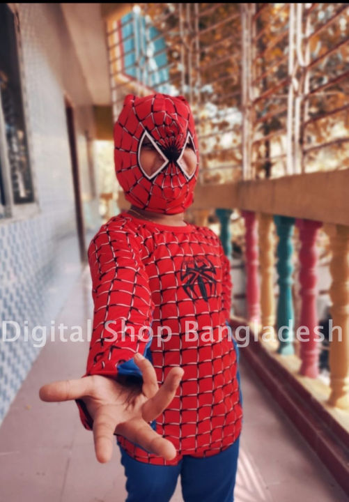 Spiderman%20Dress%20Costume%20Superhero%20Costume%20For%20Kids%20Cartoon%20Fancy%20Dress%20-%20Spiderman%20Dress%20-%20Image%203