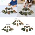 8x 1:72 Scale Tank Model Kits 4D for Educational Toy Children Boys Display. 
