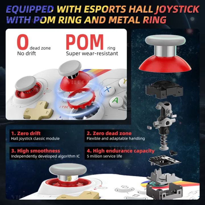 Joystick%20Joystick%20for%20Pro%20Game%20FPSm/Swit%20Wireless%20Game%20Control%20Hall%20Linear%20Trigger%20VILCORN%20RGB%20Controller%20for%20PC/Stea%20Laptop/Android/IOS%20-%20Image%202