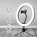 10 inch LED Ring Fill Light Ring light Photography Beauty Light with 3 light modes, 11 adjustable brightness level.