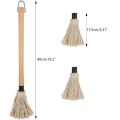 BBQ Grill feeding mop Rubber wood handle baking dipping brush BBQ oil brush cotton sauce sweep. 
