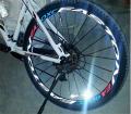 1 Side Multicolor Bike Wheel Rims Reflective Stickers Decals Cycling Safe Protector 26/27.5inch Wheel MTB Bike Accessories-Red White - 1 red and white. 