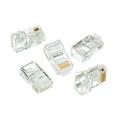 5 pcs RJ45 Network Connector CAT5e CAT6 Transparent Plug Ethernet Gold Plated Network Connector. 