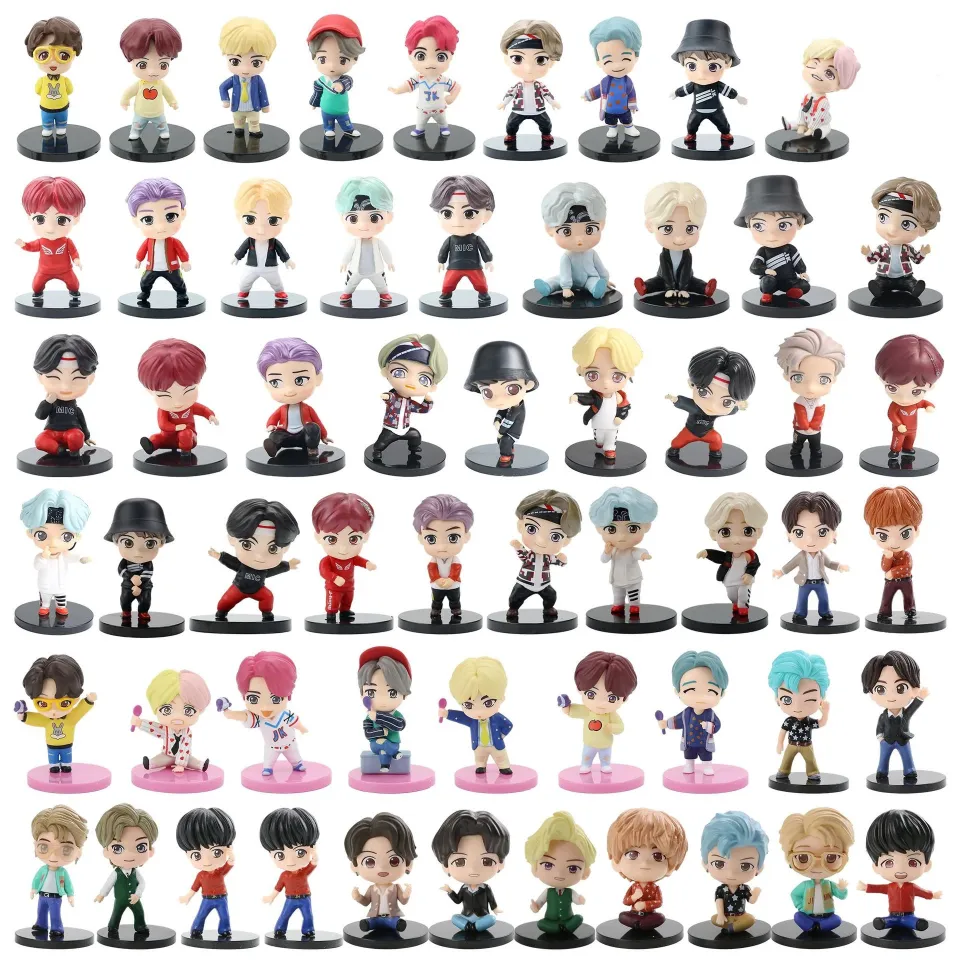 2022 NEW BTS 7PCS Bangtan Boy BTS V JUNG KOOK JIMIN Groups Model