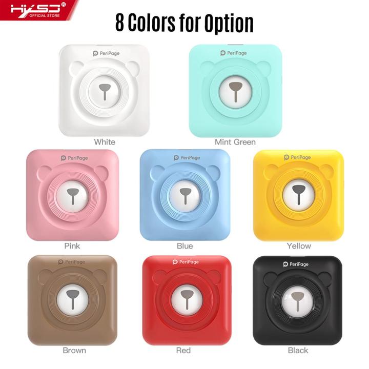 HXSJ Peripage A6 Mini Pocket Printer Hd 304Dpi Bt Thermal PrinterWith Android Ios S-martp-hone Windows