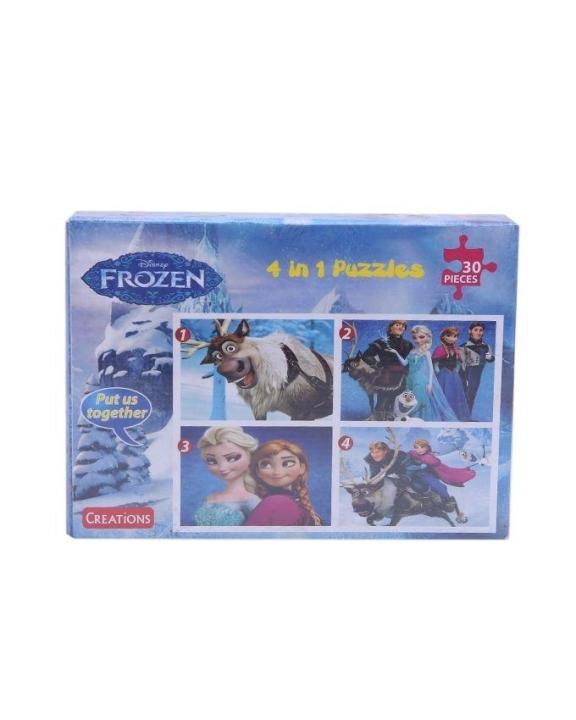Frozen 4 in 1 Puzzles - 30 pieces | Daraz.com.bd