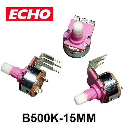 1ps- Potentiometer WH149 with ON OFF Switch, 15mm Handle, B500K For Reading Light Dimmer Control Fan regulator