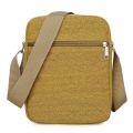 Canvas men's crossbody bag, shoulder bag, European and American retro men's light tide bag, vertical multi-purpose men's bag, new style.