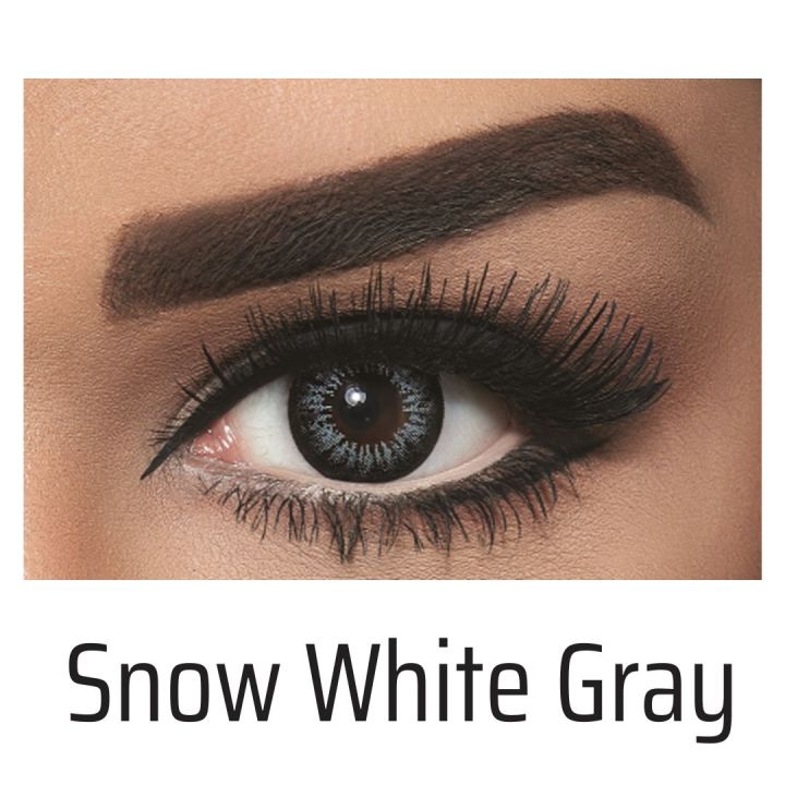 Bella Gray Snow White Color Contact Lens with Regular Kit Box. For men,women/Unisex. Bella Snow White Series. #sw.gray