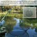 Portable Folded Fishing Net, Crab Drop Fish Network with Rope, Hand Casting Cage Mesh Trap for Minnows,Lobster,Crawfish, Shrimp.