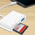 3in1 Type-C Micro Adapter TF CF SD Memory Card Reader USB-C For Macbook Huawei Samsung Xiaomi OTG Writer Compact Flash. 