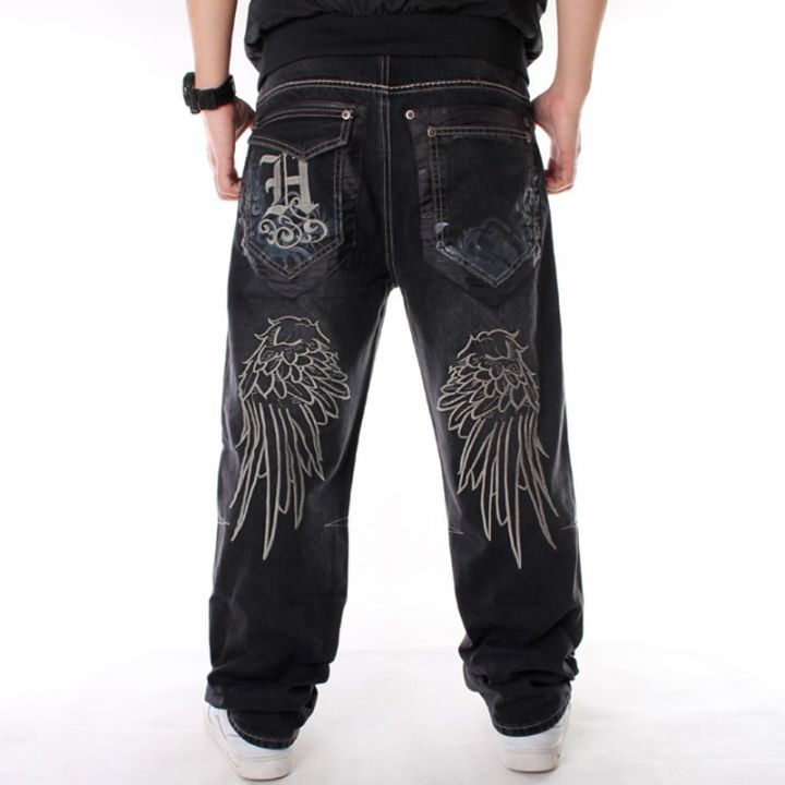 Nanaco Man Loose Baggy Jeans Hiphop Skateboard Denim Pants