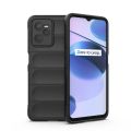MobiCase S4 For Realme C35 / Realme Narzo 50A Prime Back Cover Phantom Shield Soft Silicone TPU Shockproof Liquid Silicone Airbag Phone Case Realme C35 / Realme Narzo 50A Prime Case Realme Cover Phone Case Black.