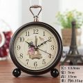Home Decorative Copper Table Top Clock Table Antique Bedside Wake Up Clock Metal Loud Alarm Desk Clock.