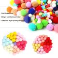 8/10/15/20/25/30mm Pom Pom Fur Balls Fluffy Soft PomPoms Multicolor Pompoms Fur Ball High-Elastic PomPom Creative Craft Supplies. 