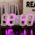 3D Large LED Digital Wall Clock Date Time Electronic Display Table Alarm Clock Wall Home Decor Home Living Room Decoration.