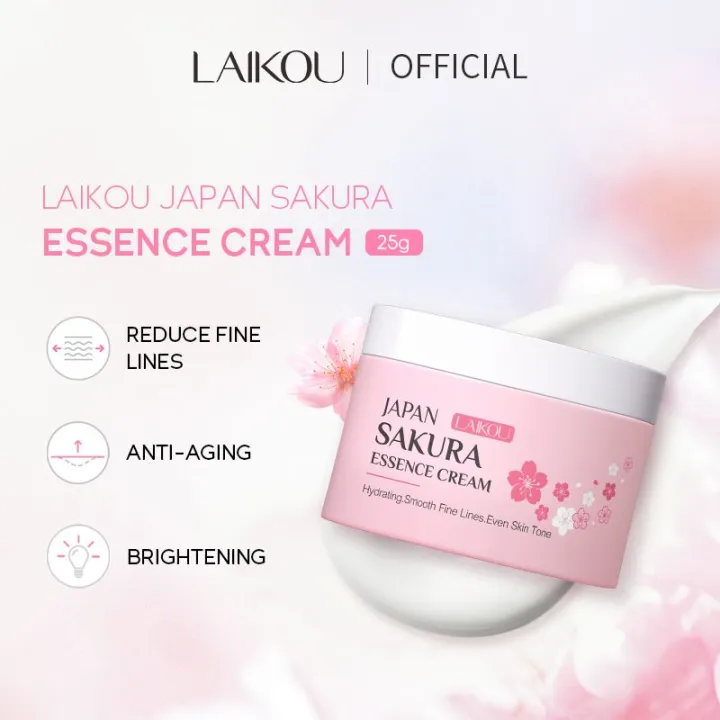 LAIKOU%20Japan%20Sakura%20Facial%20Essence%20clear%20Cream-25gm%20-%20Image%202