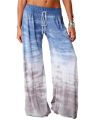 Women's Lounge Pants Loose Lace Up Casual Pants Gradient Tie-Dye Printed Yoga Sport Long Pnats Wide Leg Pants. 