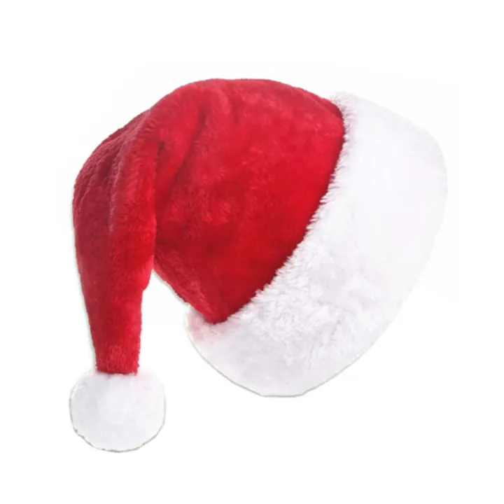 Plush%20Adult%20Christmas%20Hat%20Plush%20Toys%20Hat%20Red%20Velvet%20Santa%20Claus%20Hat%20Comfortable%20Inside%20Christmas%20Hat%20-%20Image%202