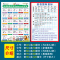 8Y elementary school students 26 english alphabet wall chart english standard size book handwritten phonetic transcription decorative sticker poster.