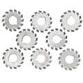 Gear Cutter 8Pcs High Speed Steel Cutting Tool Industrial Supplies M1.5 20° 5mm 6mm.