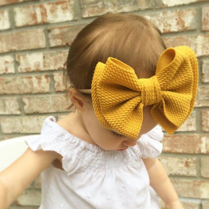I Love Dad Big Bow Baby Headband For Newborn Turban Soft Elastic Baby Girl  Headbands Cute Girls Hair Band Hair Accessories