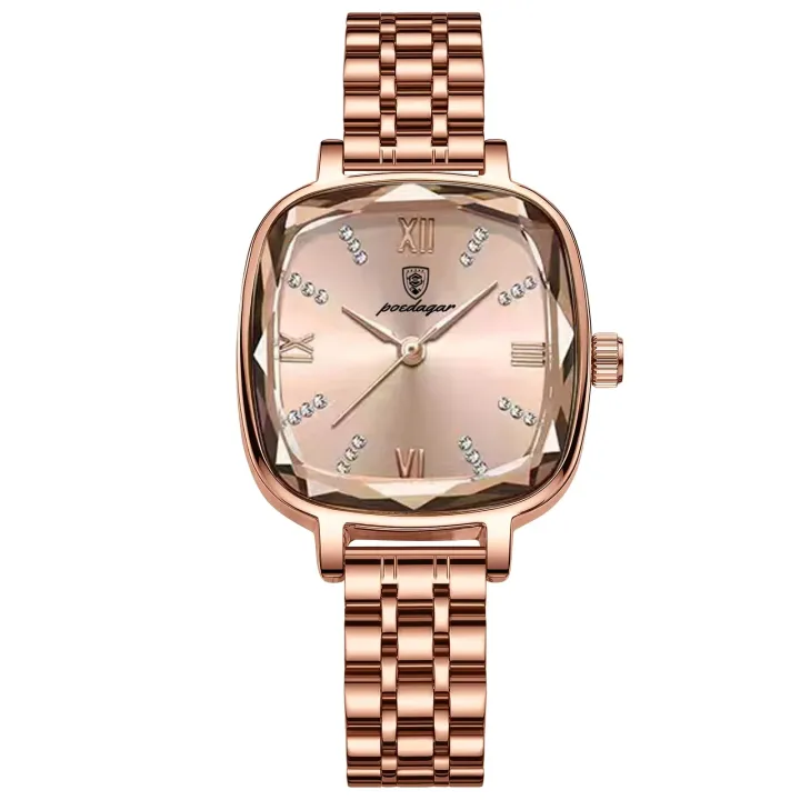 Poedagar PO712 RoseGold Stainless Steel Analog Wrist Watch For Women