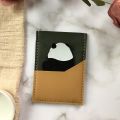 Color Contrast Patchwork Women's Panda Card Bag Women's Bag Multi-Layer Children's Day Gift Dragon Boat Festival Gift Women's Gift Fashion. 