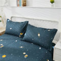 (sheet+pillowcase)3pcs set Bed Sheet with pillowcase Double/King Size Bed Sheet Solid Color Flat Sheet Sets. 